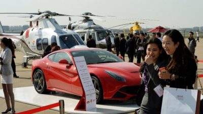 Азиатская конференция и авиационная выставка в международном аэропорту Шанхай Хунцяо 14 апреля 2014 г. Фото: Mark Ralston/AFP via Getty Images