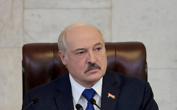 FILE PHOTO: Belarusian President Alexander Lukashenko delivers a speech in Minsk, Belarus May 26, 2021. Press Service of the President of the Republic of Belarus/Handout via REUTERS//File Photo