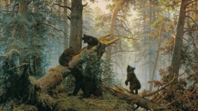 Шишкин Иван Иванович «Утро в сосновом лесу», 1889 год / общественное достояние