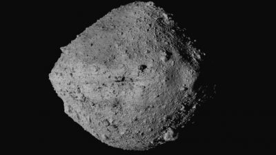Астероид Бенну с космического корабля OSIRIS-REx на недатированном снимке. NASA/Goddard/University of Arizona/CSA/York/MDA via AP