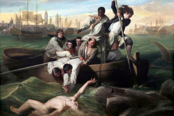 Джон Синглтон Копли «Брук Уотсон и акула», 1778 год/ общественное достояние