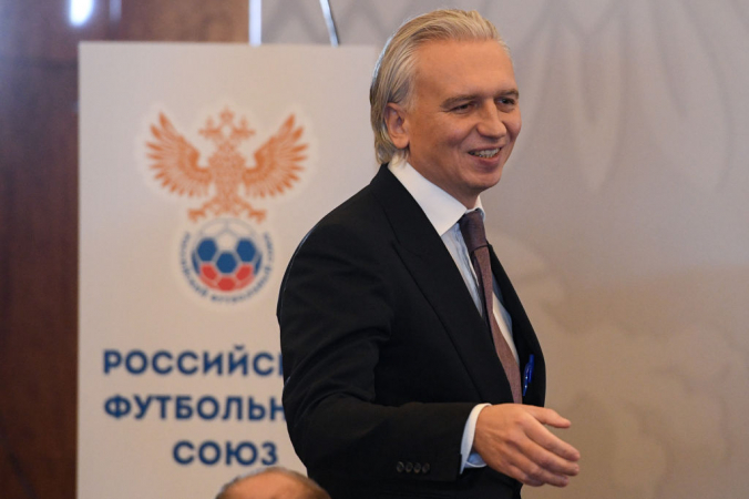 Глава РФС предложил отказаться от лимита на легионеров Глава Российского футбольного союза Александр Дюков (Photo credit should read KIRILL KUDRYAVTSEV/AFP via Getty Images)