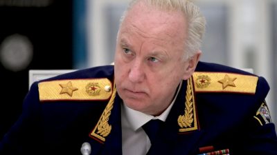 Глава Следственного комитета России Александр Бастрыкин на заседании в Москве 11 декабря 2019 года. (SERGEI GUNEYEV/SPUTNIK/AFP via Getty Images)