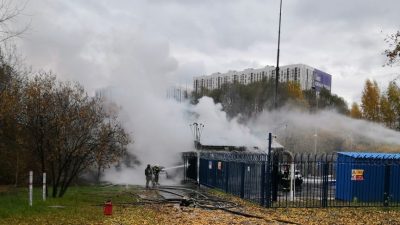Пожар на газо-распредельной подстанции Москвы в районе Северное Бутово потушен. moscow.mchs.gov.ru/CC BY 4.0/СС0