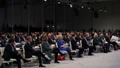 Участники саммита ООН по климату COP26 в Глазго, Шотландия, 1 ноября 2021 г. (Alberto Pezzali/AP Photo) 
