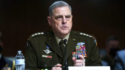 Председатель Объединённого комитета начальников штабов генерал Марк Милли, Вашингтон, США, 28 сентября 2021 г. (Patrick Semansky/Pool via AP Photo)