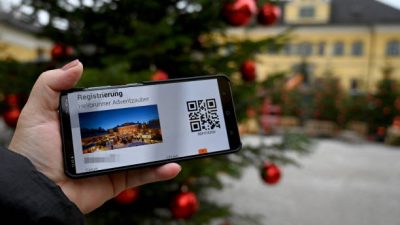 QR-код. Фото: BARBARA GINDL/APA/AFP via Getty Images)