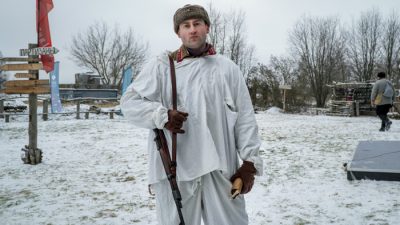 Николай Николаевич Стрелков, участник реконструкции, председатель рязанского регионального отделения Общероссийского общественного движения по увековечению памяти погибших при защите Отечества «Поисковое движение России». Фото: Сергей Лучезарный / The Epoch Times