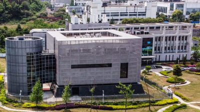 Лаборатория P4 с наивысшим уровнем биологической безопасности в Уханьском институте вирусологии в Ухане, Китай, 17 апреля 2020 г. Фото: AFP через Getty Images / Hector Retamal