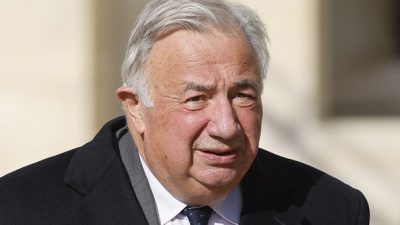 Глава Сената Франции Жерар Ларше. (LUDOVIC MARIN/POOL/AFP via Getty Images)