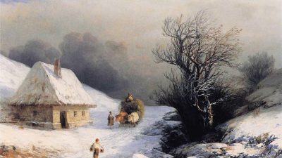 Иван Айвазовский «Зимний вид», 1874 год