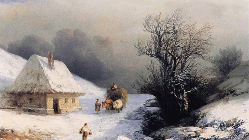 Иван Айвазовский «Зимний вид», 1874 год
