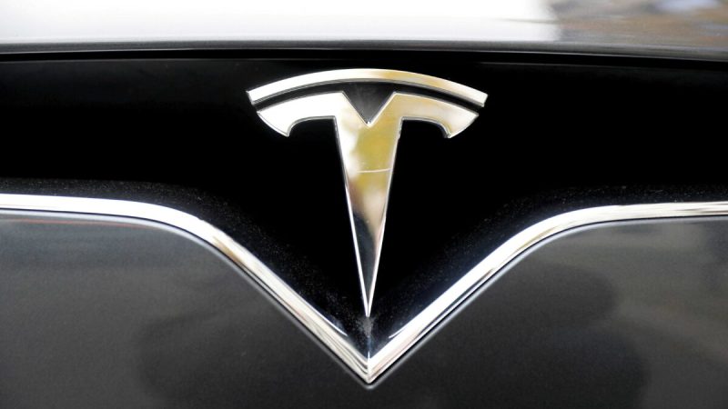 Логотип компании на электромобиле Tesla Model X в Берлине, Германия, 13 ноября 2019 года. Фото: Fabrizio Bensch/Reuters 