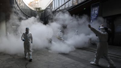 Жители Сианя заперты в домах без еды