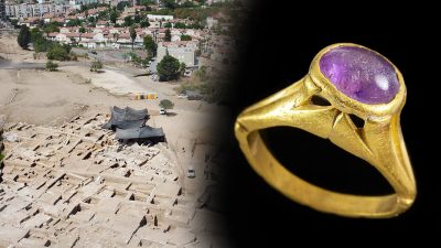 Left: (Courtesy of Assaf Peretz/Israel Antiquities Authority); Right(Courtesy of Dafna Gazit/Israel Antiquities Authority) 
