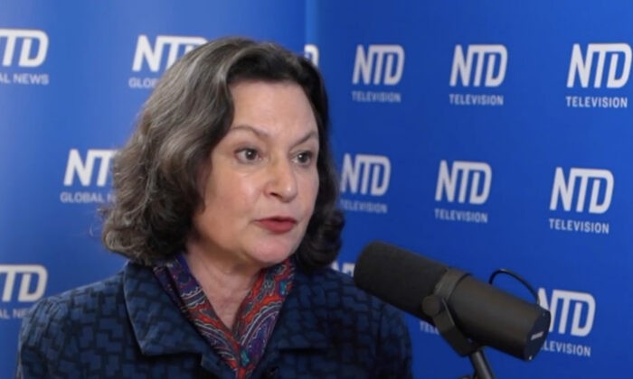 Мэри Эберштадт в интервью NTD Capitol Report, которое транслировалось 29 декабря 2021 г. Фото: Screenshot via The Epoch Times