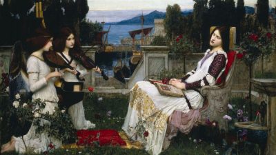 «Святая Цецилия», 1895 год, Джон Уильям Уотерхаус. Масло на холсте. (Всеобщее достояние) 