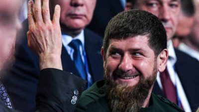Глава Чеченской Республики Рамзан Кадыров на пленарном заседании 18-го съезда партии «Единая Россия». Фото: KIRILL KUDRYAVTSEV/AFP via Getty Images)