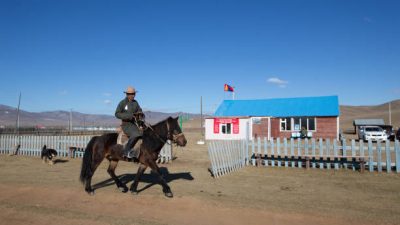 Монгольский всадник. Фото: BYAMBASUREN BYAMBA-OCHIR/AFP via Getty Images