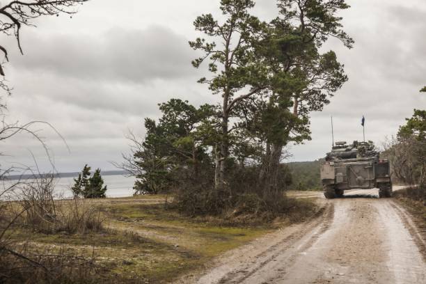 Тяжёлая военная техника. Фото:  KARL MELANDER/TT News Agency/AFP via Getty Images