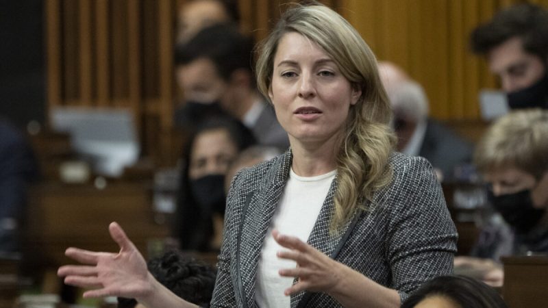 Министр иностранных дел Мелани Джоли, 7 декабря 2021 года, Оттава. Фото: The Canadian Press/Adrian Wyld
