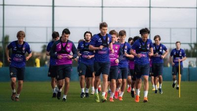 Тренировка футболистов ЦСКА. Фото: pfc-cska.com