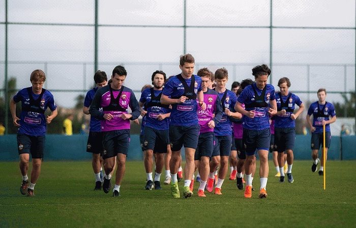Тренировка футболистов ЦСКА. Фото: pfc-cska.com