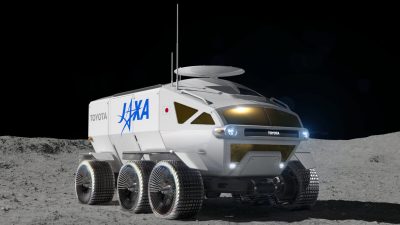Транспортное средство Lunar Cruiser, предназначенное для исследования лунной поверхности. Фото: Toyota Motor Corp. via AP 