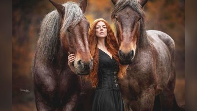 Фотографии лошадей и людей отражают полное доверие между ними. (Courtesy of Severina Roth Fotografie)
