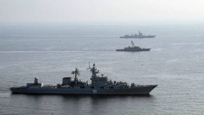 Боевые учения на море. Фото: /Iranian Army office/AFP via Getty Images