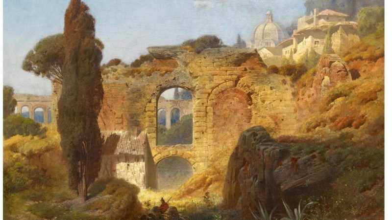 «Таормина» Фердинанда Кнаба. Этот город на Сицилии когда-то был частью Римской империи. (Всеобщее достояние) 