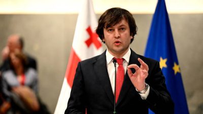 Председатель правящей партии «Грузинская мечта» Ираклий Кобахидзе. Фото: VANO SHLAMOV/AFP via Getty Images