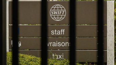 Штаб-квартира Swift недалеко от Брюсселя. Фото: JAMES ARTHUR GEKIERE/BELGA MAG/AFP via Getty Images