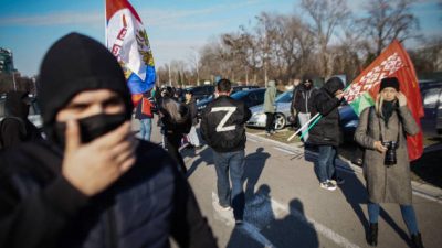 Протестные движения в России. Фото: OLIVER BUNIC/AFP via Getty Images
