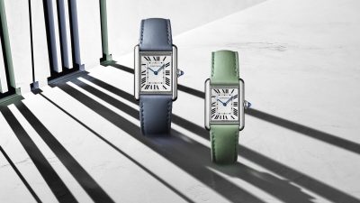 Линия Tank Must от Cartier. Часы оснащены фотоэлементами, работающими на солнечной энергии. (Любезно предоставлено Cartier)
