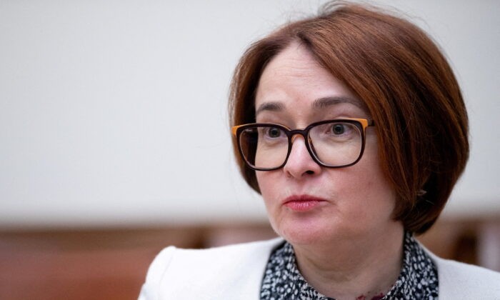 Председатель Центрального банка России Эльвира Набиуллина во время интервью в Москве, Россия, 27 июня 2019 года. (Evgenia Novozhenina/Reuters)