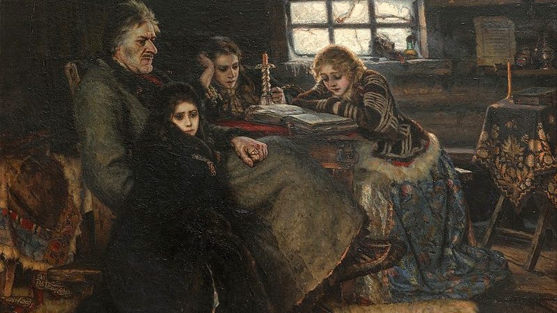 Картина «Меншиков в Берёзово». Художник В.И. Сурикова (1888), Третьяковская галерея , Москва./ru.wikipedia.org/Public Domain