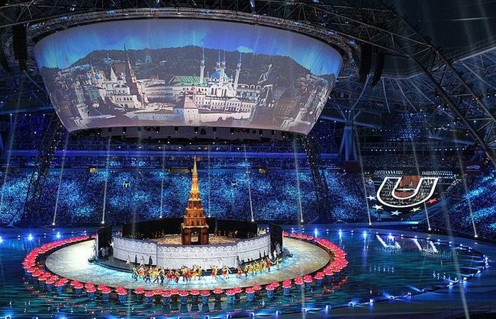 Открытие летней Универсиады в Казани 6 июля 2013 года. (kremlin.ru/commons.wikimedia.org/CC BY 3.0)