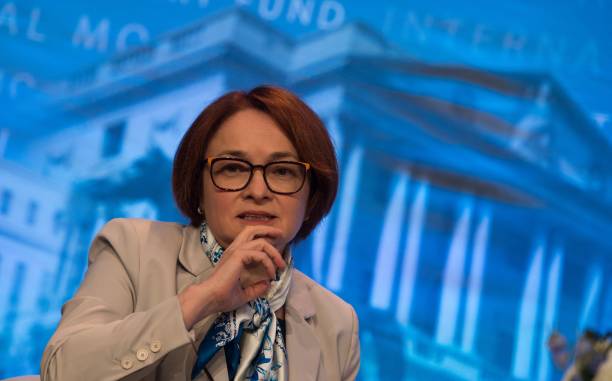 Фото: Глава Центробанка РФ Эльвира Набиуллина. (CABALLERO-REYNOLDS/AFP via Getty Images)