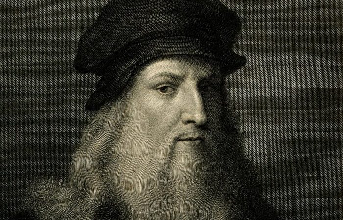 «Леонардо да Винчи» Рафаэлло Моргена. Гравюра. Кливлендский художественный музей. Фрагмент. (Всеобщее достояние)
