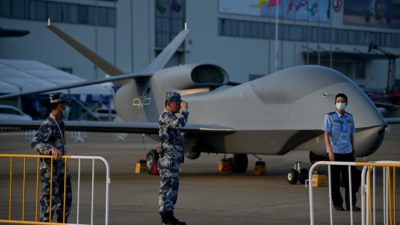 Разведывательный беспилотник WZ-7 ВВС Народно-освободительной армии (НОАК), 27 сентября 2021 года. Фото: NOEL CELIS/AFP via Getty Images

