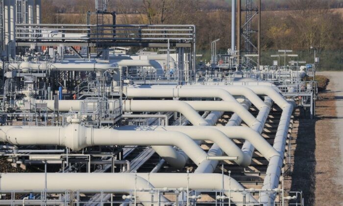 Цены на природный газ в Европе растут из-за снижения поставок из России Компрессорная станция газопровода Ягал возле Мальноу, Германия, 21 марта 2022 года. (Sean Gallup/Getty Images)