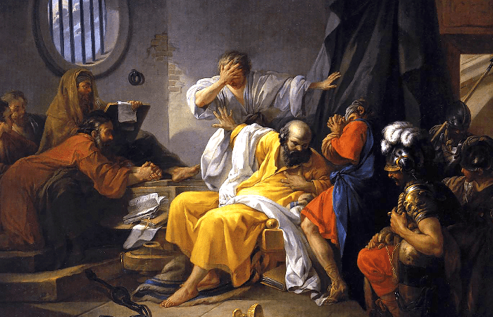 «Смерть Сократа», Жак Филипп Жозеф де Сен-Кантен, 1762 г. | Jacques Philippe Joseph de Saint-Quentin/Public Domain 