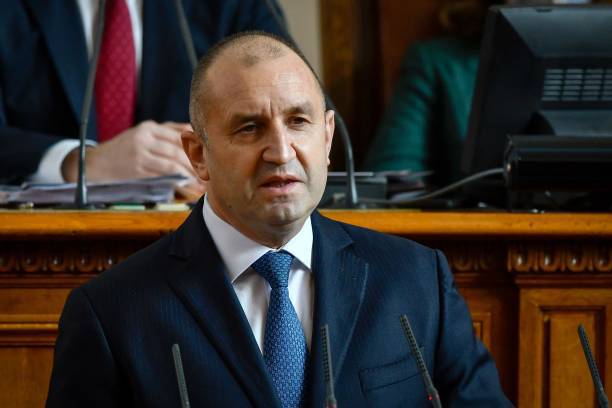 Президент Болгарии Румен Радев, 29 января 2022 года. Фото: NIKOLAY DOYCHINOV/AFP via Getty Images
