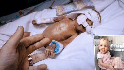 Маленькая девочка Исла Тобиас, победившая 10-процентный шанс на выживание.