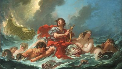 «Арион на дельфине», 1748 год, Франсуа Буше. Масло на холсте. Художественный музей Принстонского университета, Нью-Джерси. (Public Domain)
